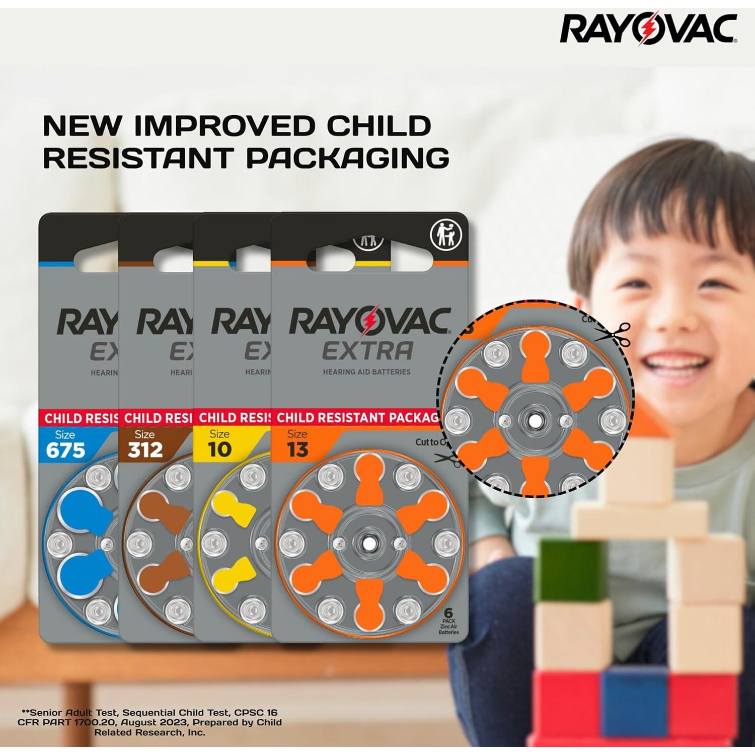 Baterías para Audífonos Rayovac Extra 312 - 60 Unidades