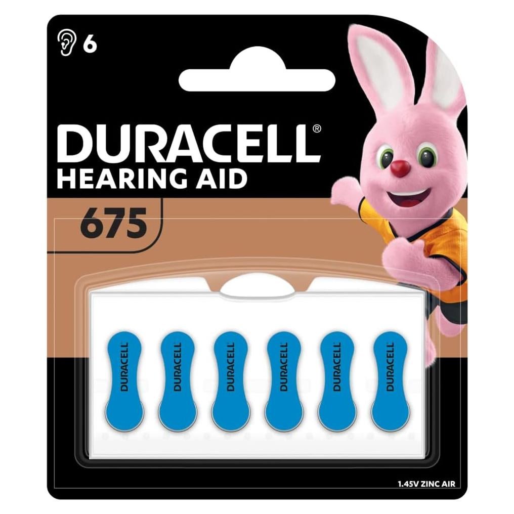 Baterías Duracell para Audífonos Tamaño 312 - 6 Unidades