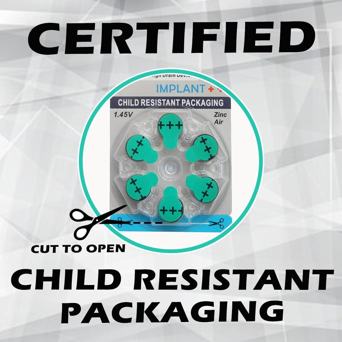 60 Baterías ZeniPower 675P para Audífonos de Aire Zinc