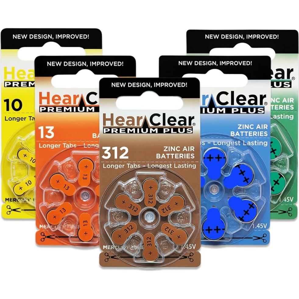 Baterías para Audífonos de Implante Coclear Hear Clear 675P - 60 Unidades