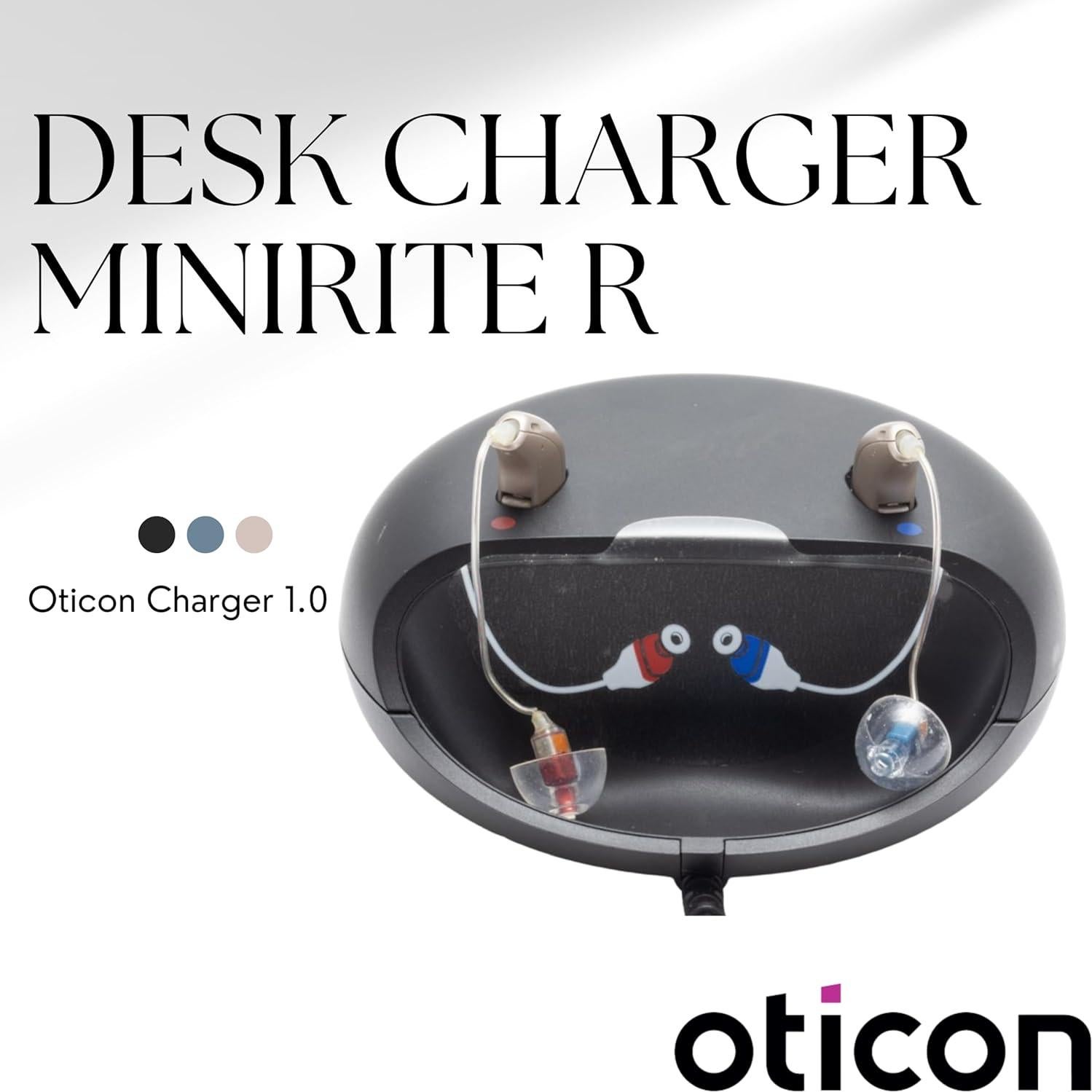 Cargador de escritorio Oticon ARTC100 - Compatible miniRITE R