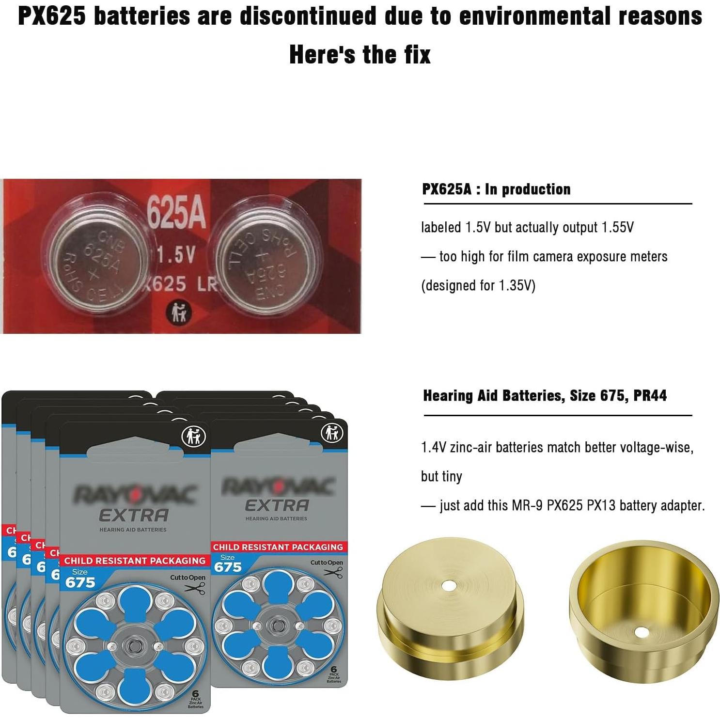 Adaptador de Batería F1TP para Cámara Vintage MR-9 PX625