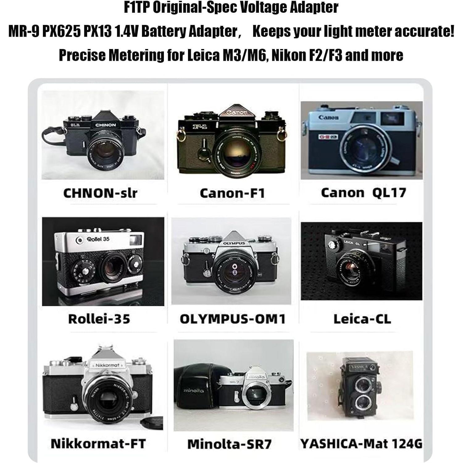 Adaptador de Batería F1TP para Cámara Vintage MR-9 PX625