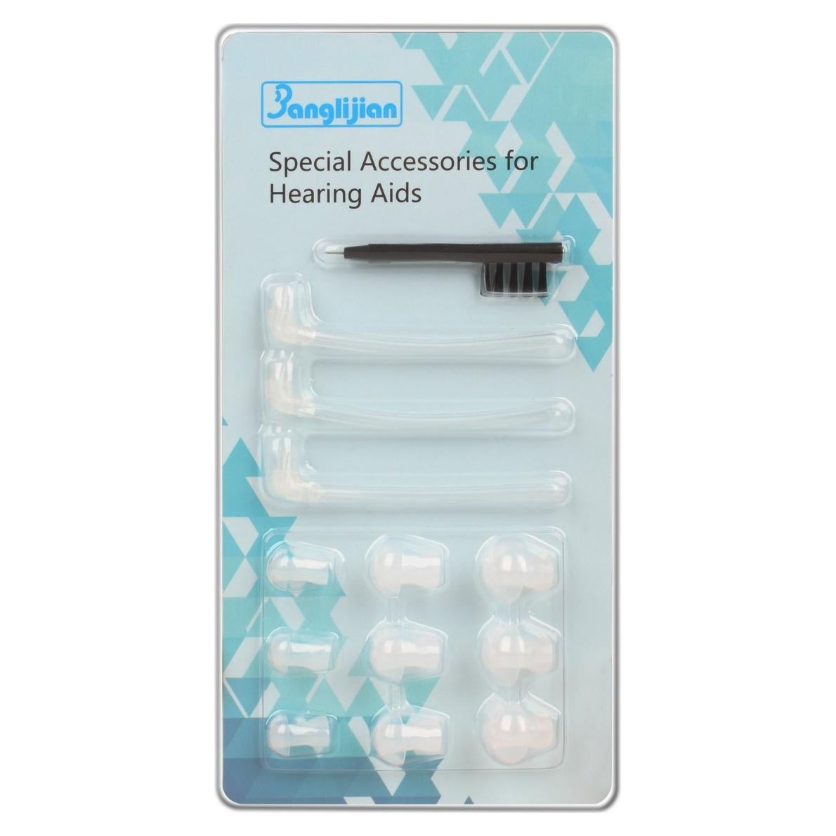 Accesorios para Audífonos BTE Banglijian - 3 Tubos, 9 Tapones, Herramienta