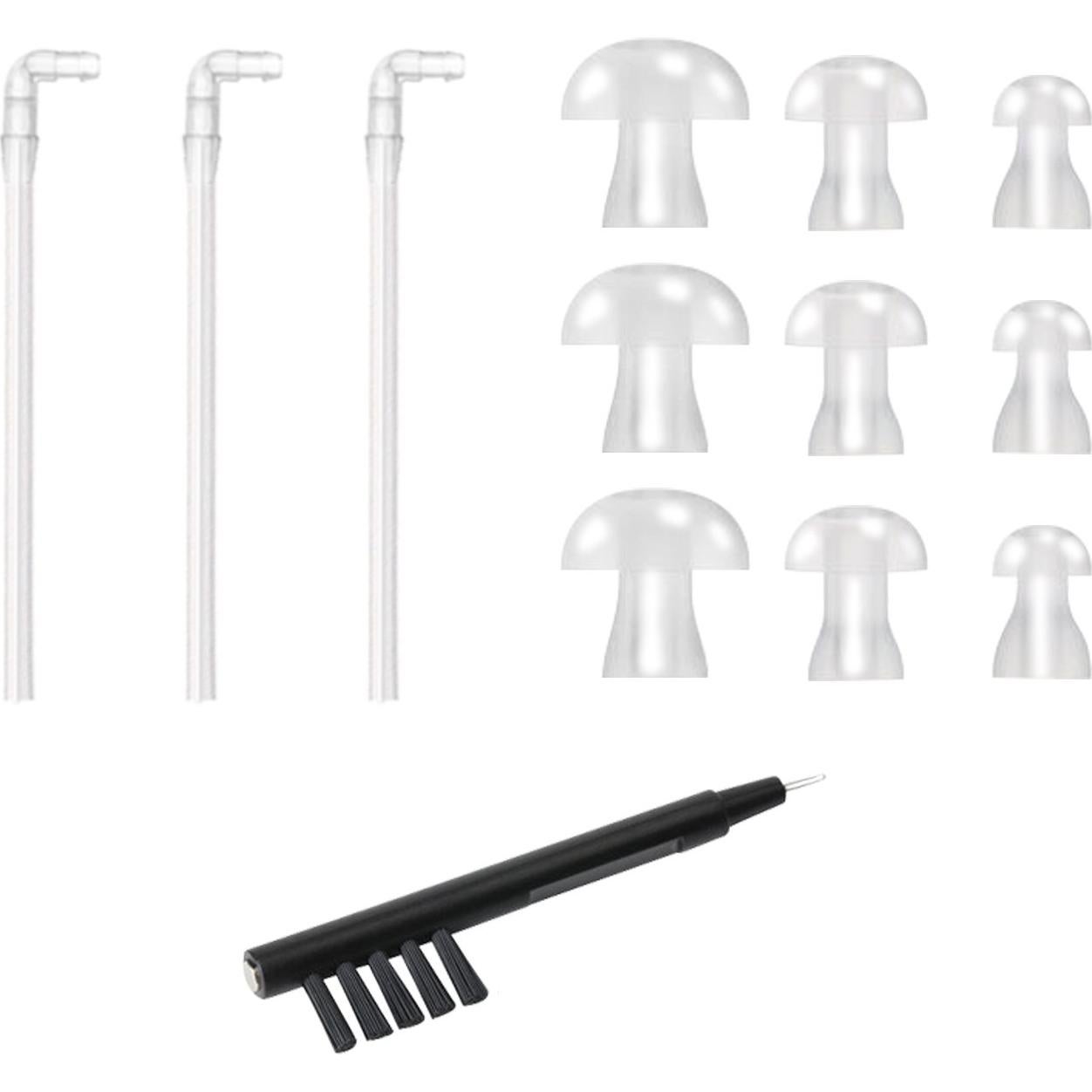 Accesorios para Audífonos BTE Banglijian - 3 Tubos, 9 Tapones, Herramienta