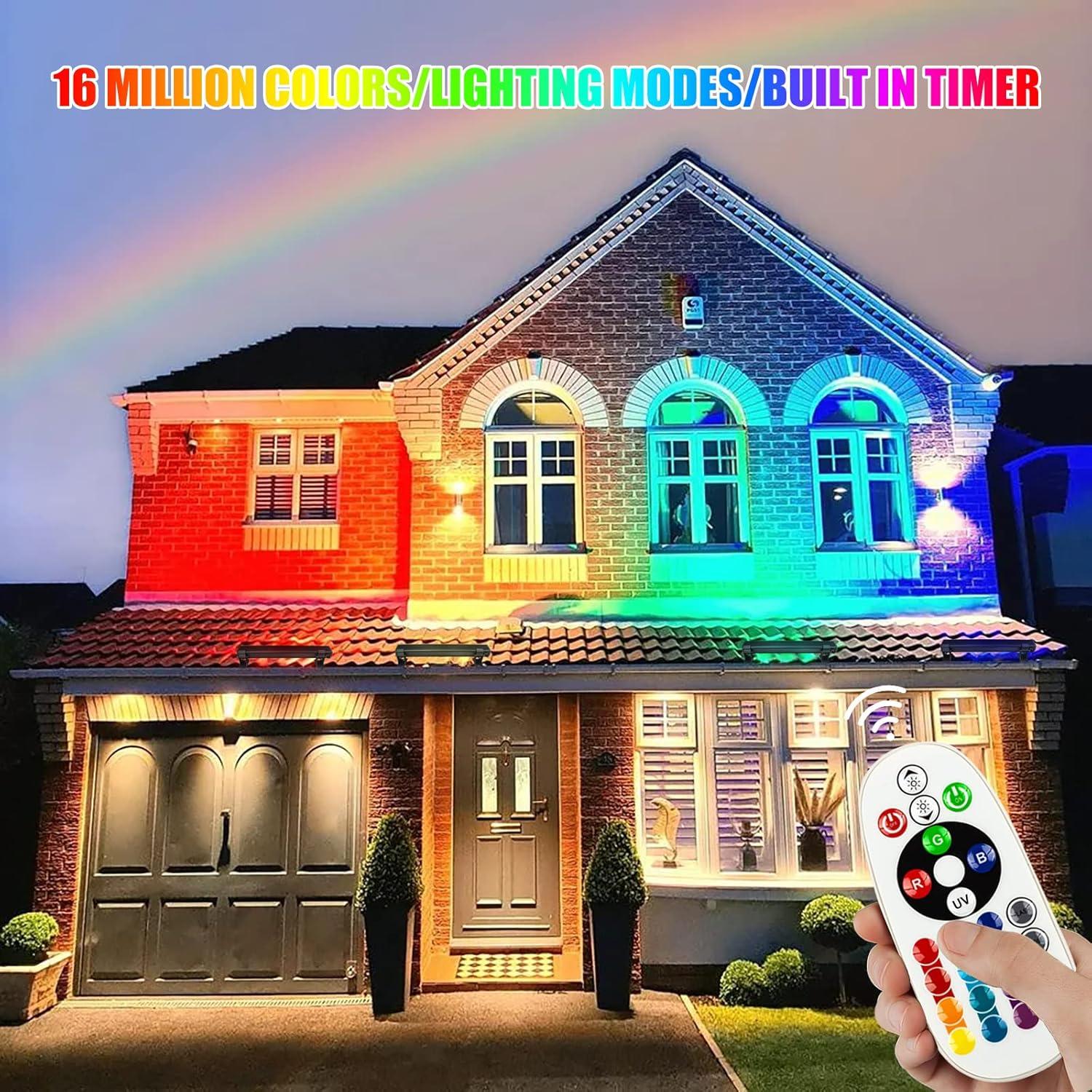 Barra de Luz LED RGB CREATESTAR 48W Control Remoto 2 Pcs