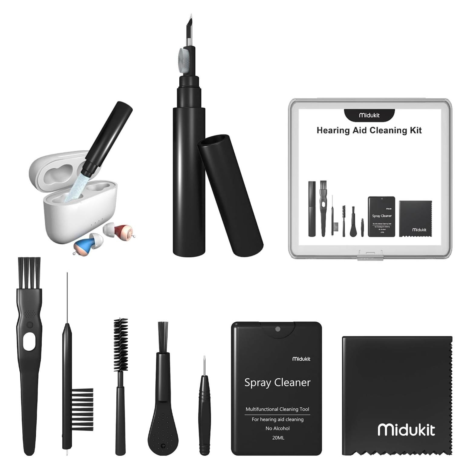 Kit de Limpieza para Audífonos Premium - Compatible Oticon, Phonak