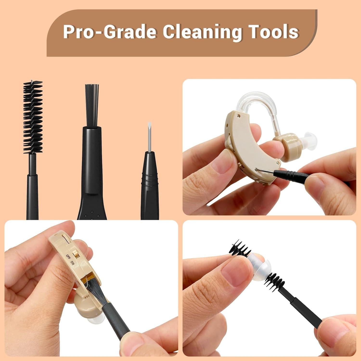 Kit de Limpieza para Audífonos Premium - Compatible Oticon, Phonak