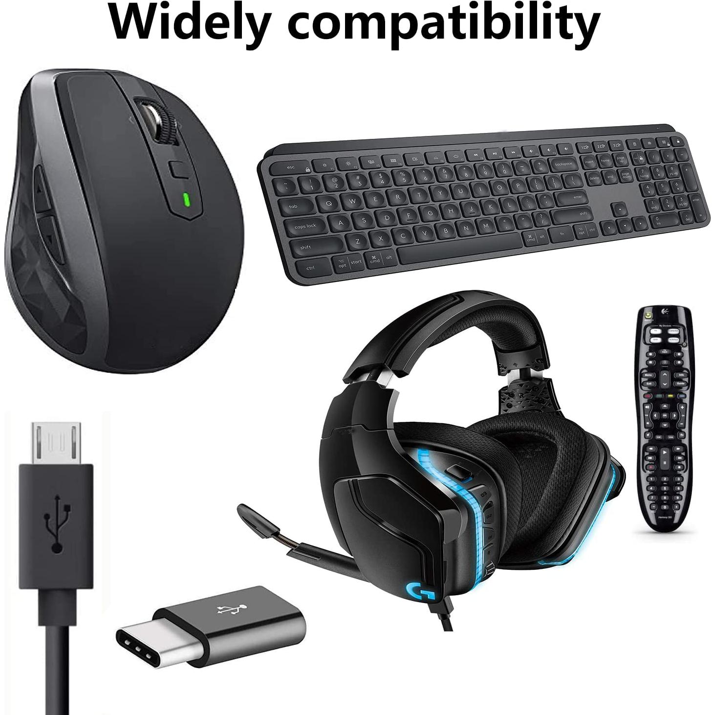 Cable de Carga USB KQWOMA 1m Micro USB a USB-C Compatible