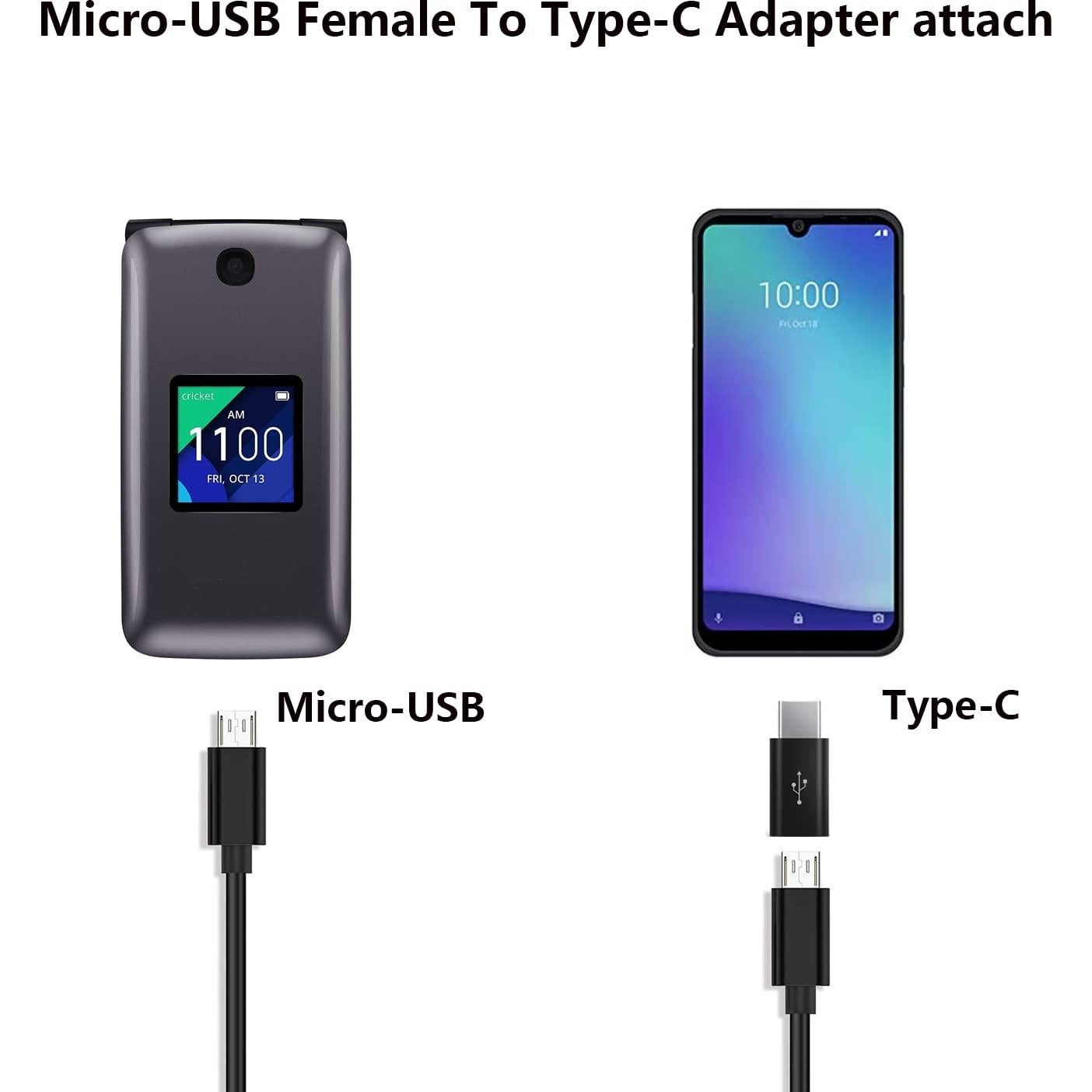 Cable de Carga USB KQWOMA 1m Micro USB a USB-C Compatible