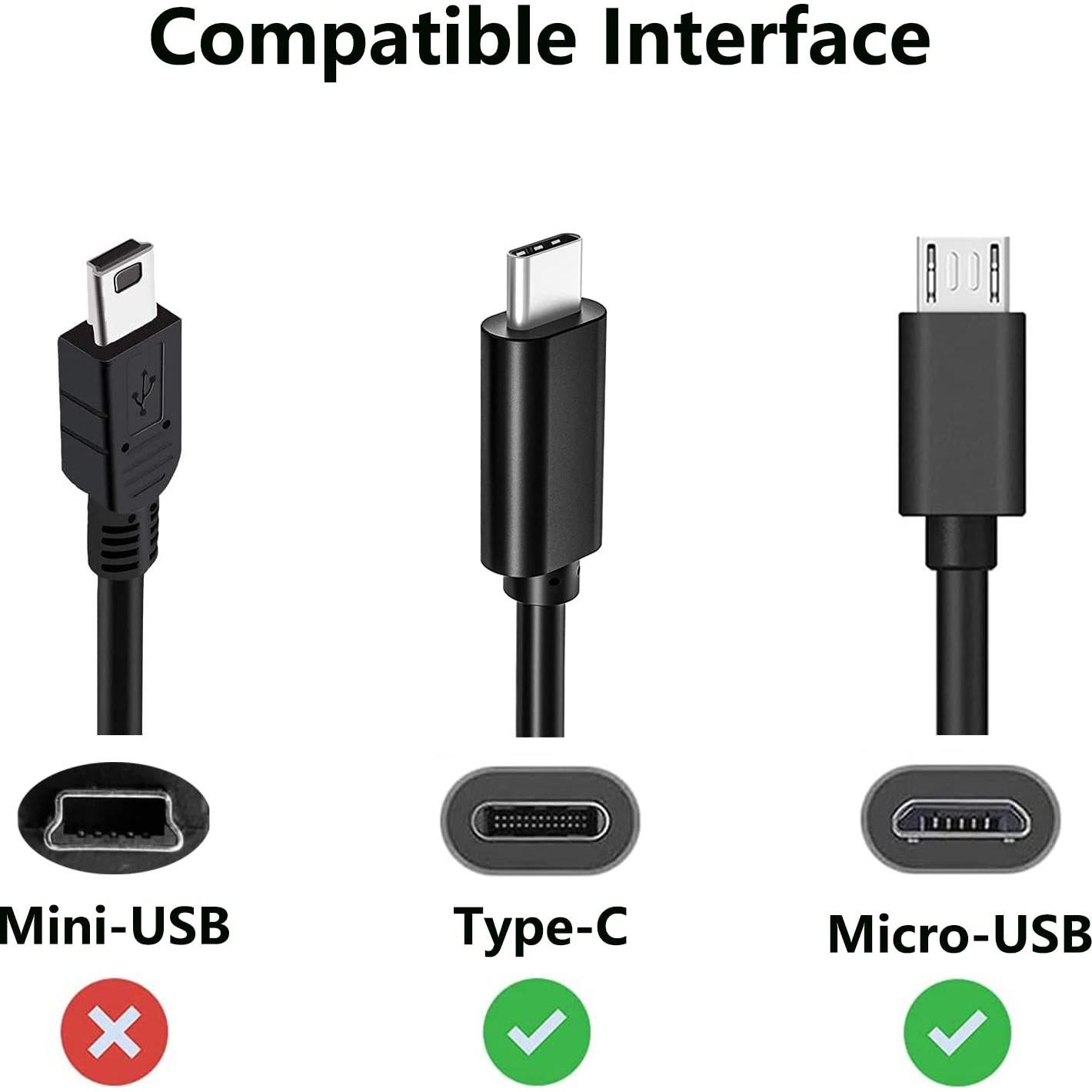 Cable de Carga USB KQWOMA 1m Micro USB a USB-C Compatible
