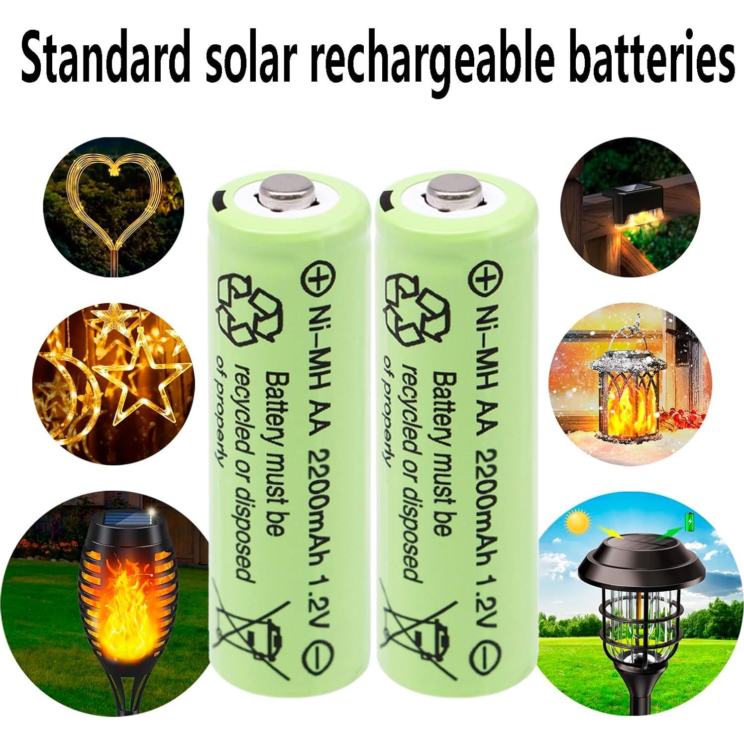 Baterías recargables AA Lombaour 2200mAh 12 unidades