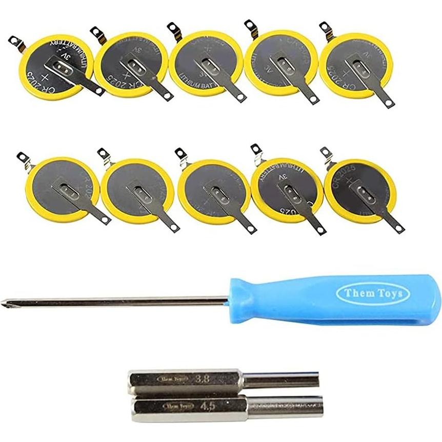 Baterías CR2025 con Pestañas 10-Pack ThemToys 3V Litio