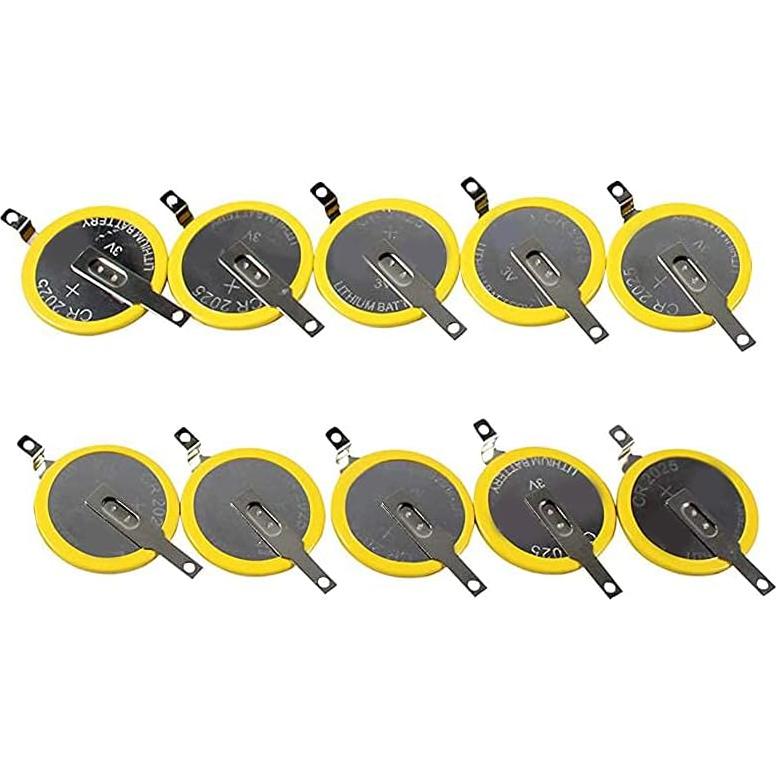 Baterías CR2025 con Pestañas 10-Pack ThemToys 3V Litio