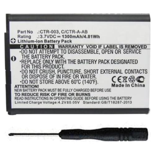 Batería de Reemplazo 1300mAh MPF para Controlador Pro Wii U