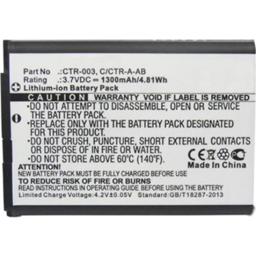 Batería de Reemplazo 1300mAh MPF para Controlador Pro Wii U