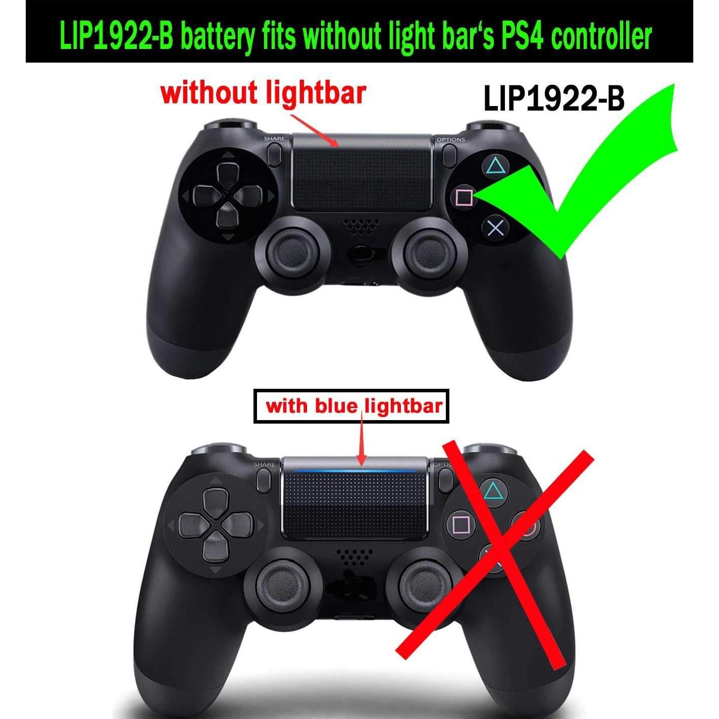 Batería de Controlador PS4 AOLIKES LIP1922-B 2200mAh Reemplazo