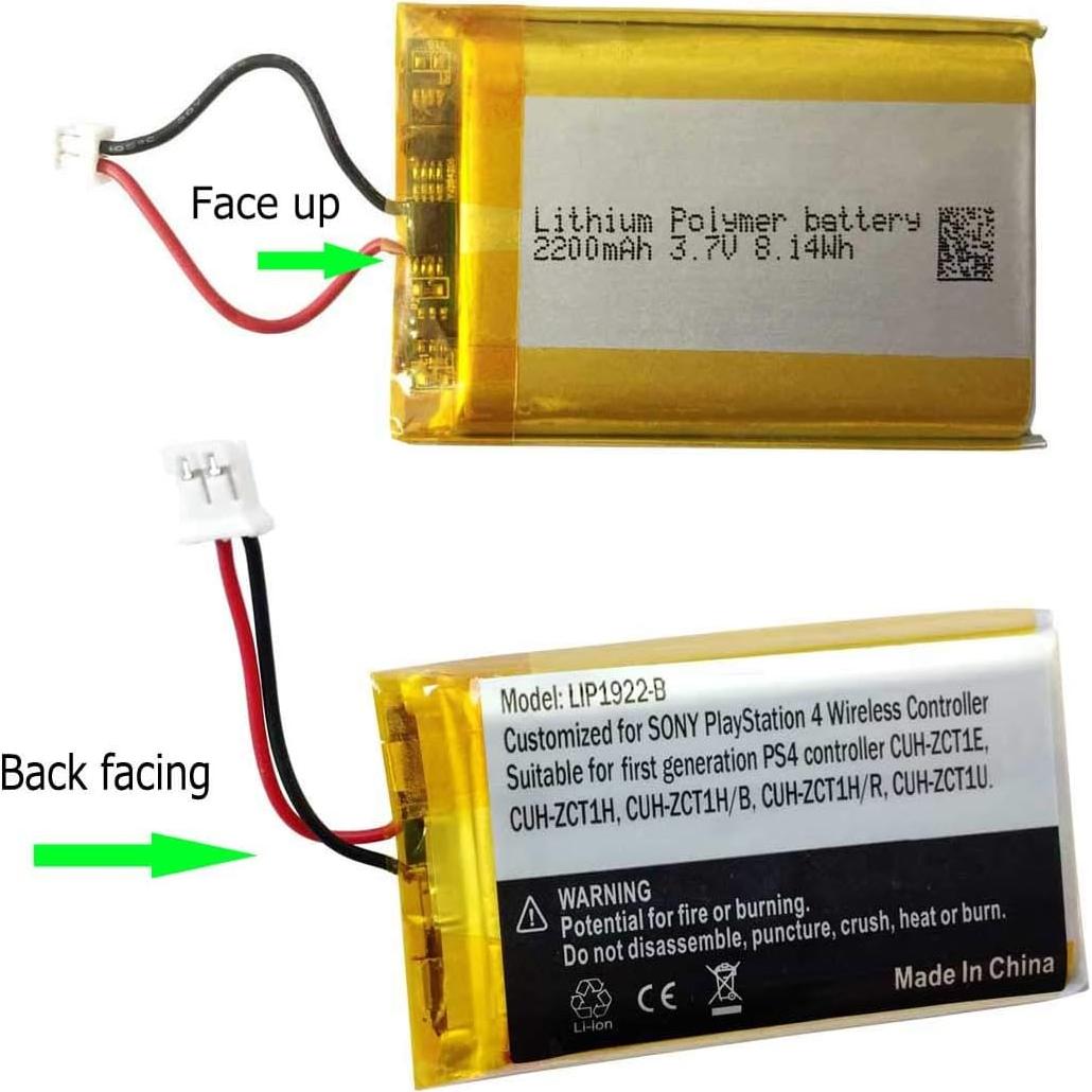 Batería de Controlador PS4 AOLIKES LIP1922-B 2200mAh Reemplazo