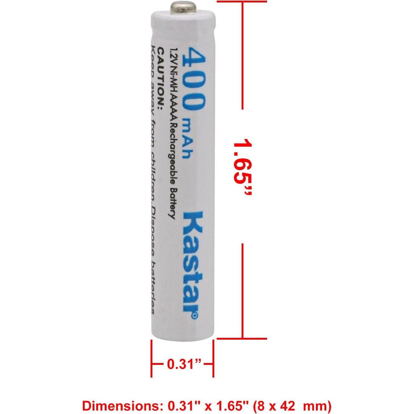 Batería AAAA Kastar 1.2V 400mAh + Cargador USB