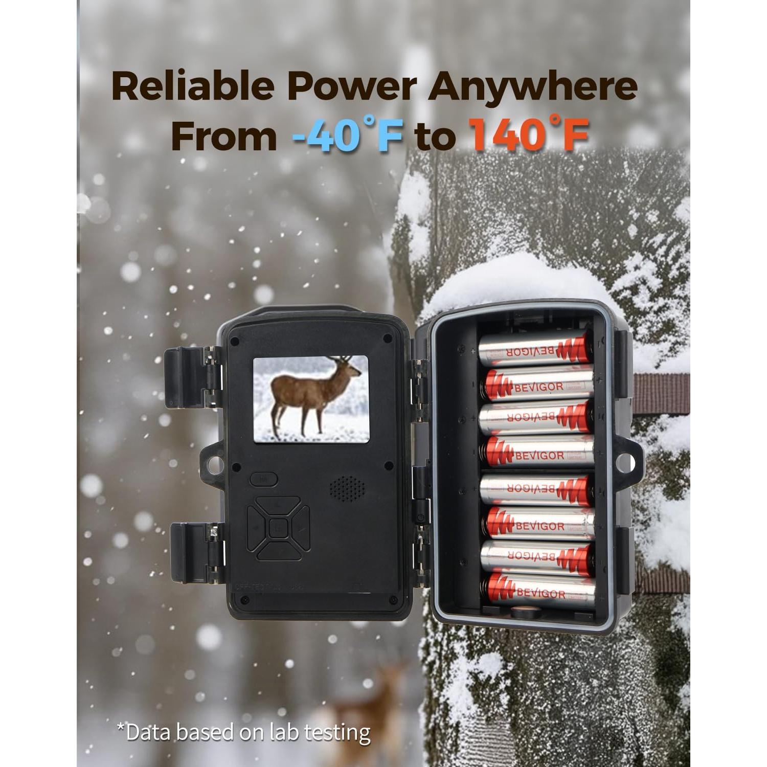 Baterías de Litio AA Bevigor 24 Unidades 1.5V 3000mAh