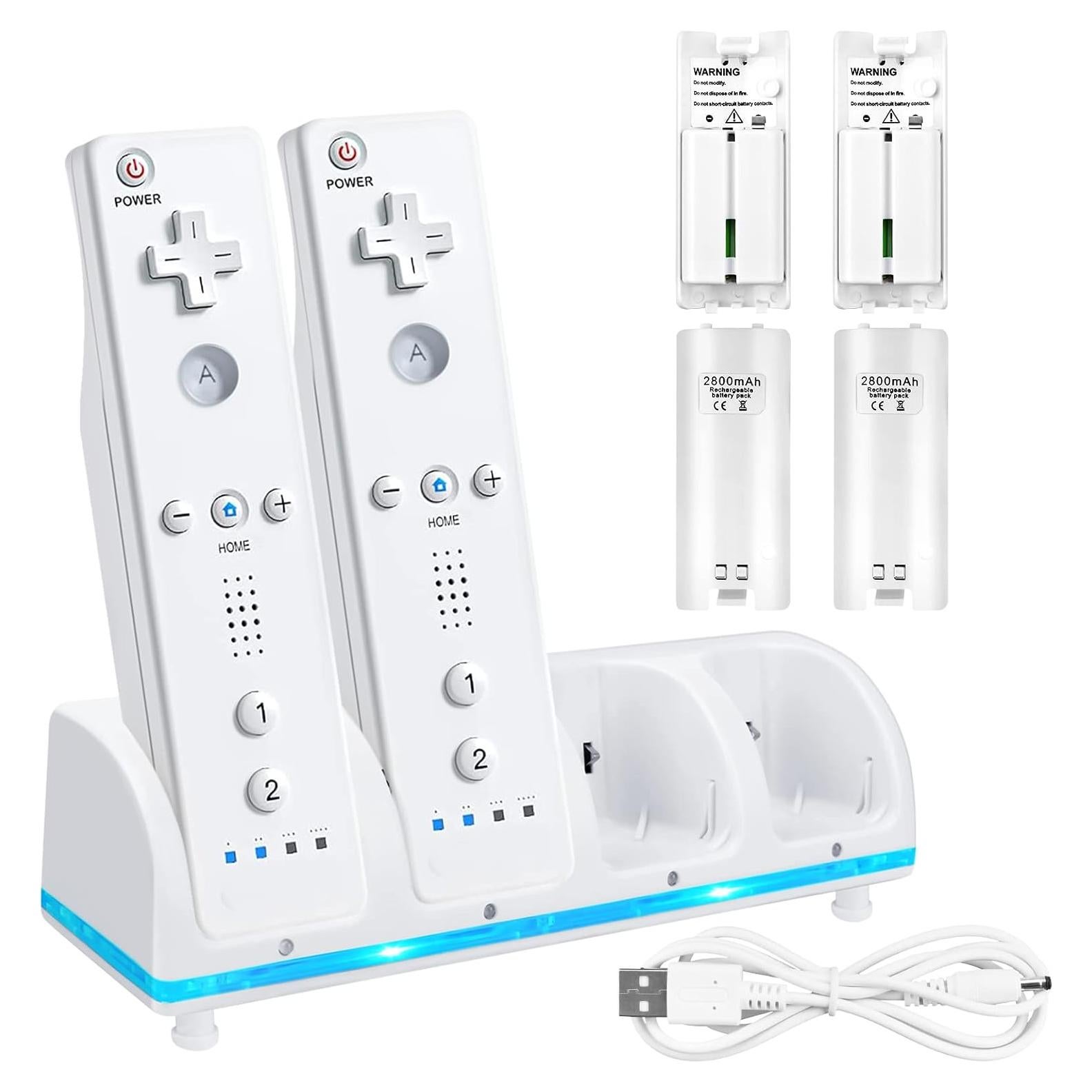 Estación de Carga Kulannder 4 Puertos para Controlador Wii