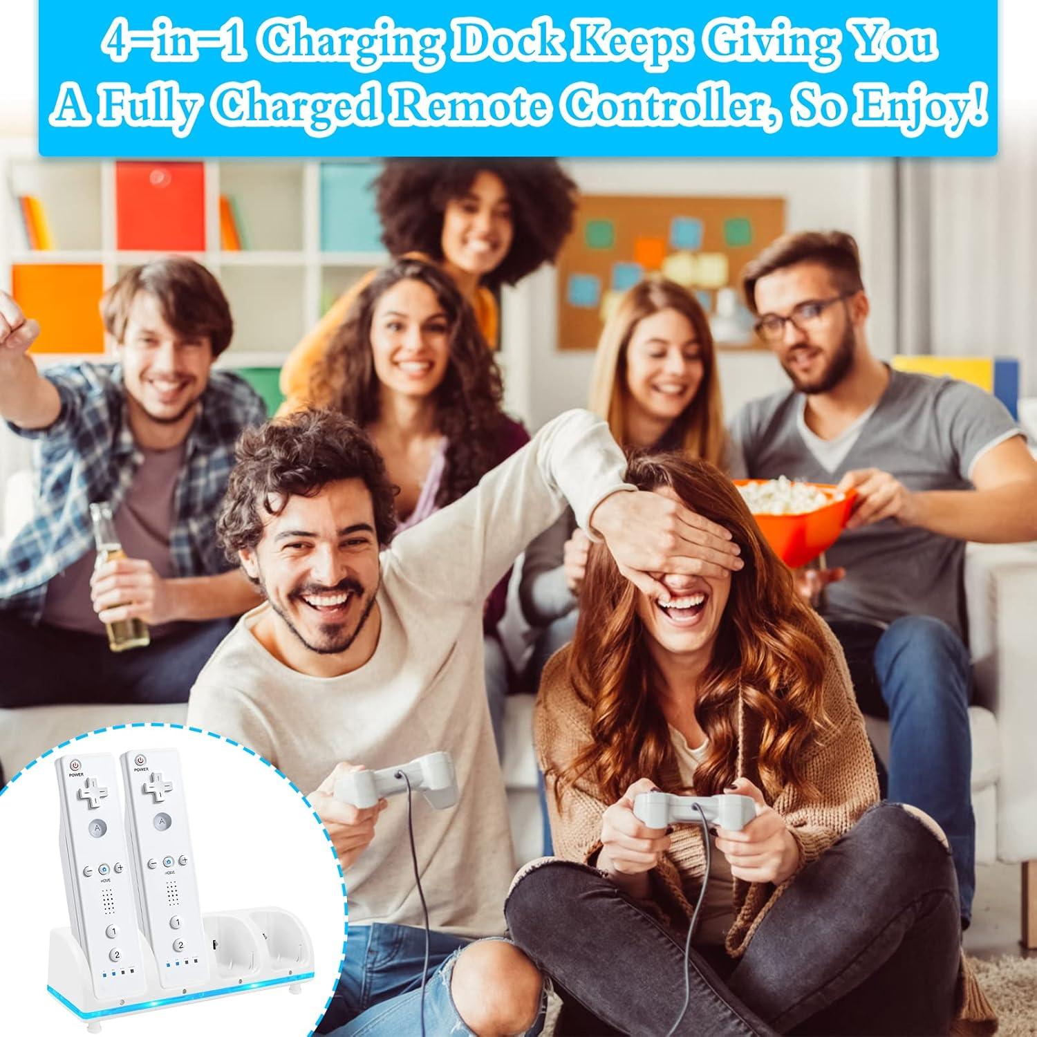 Estación de Carga Kulannder 4 Puertos para Controlador Wii