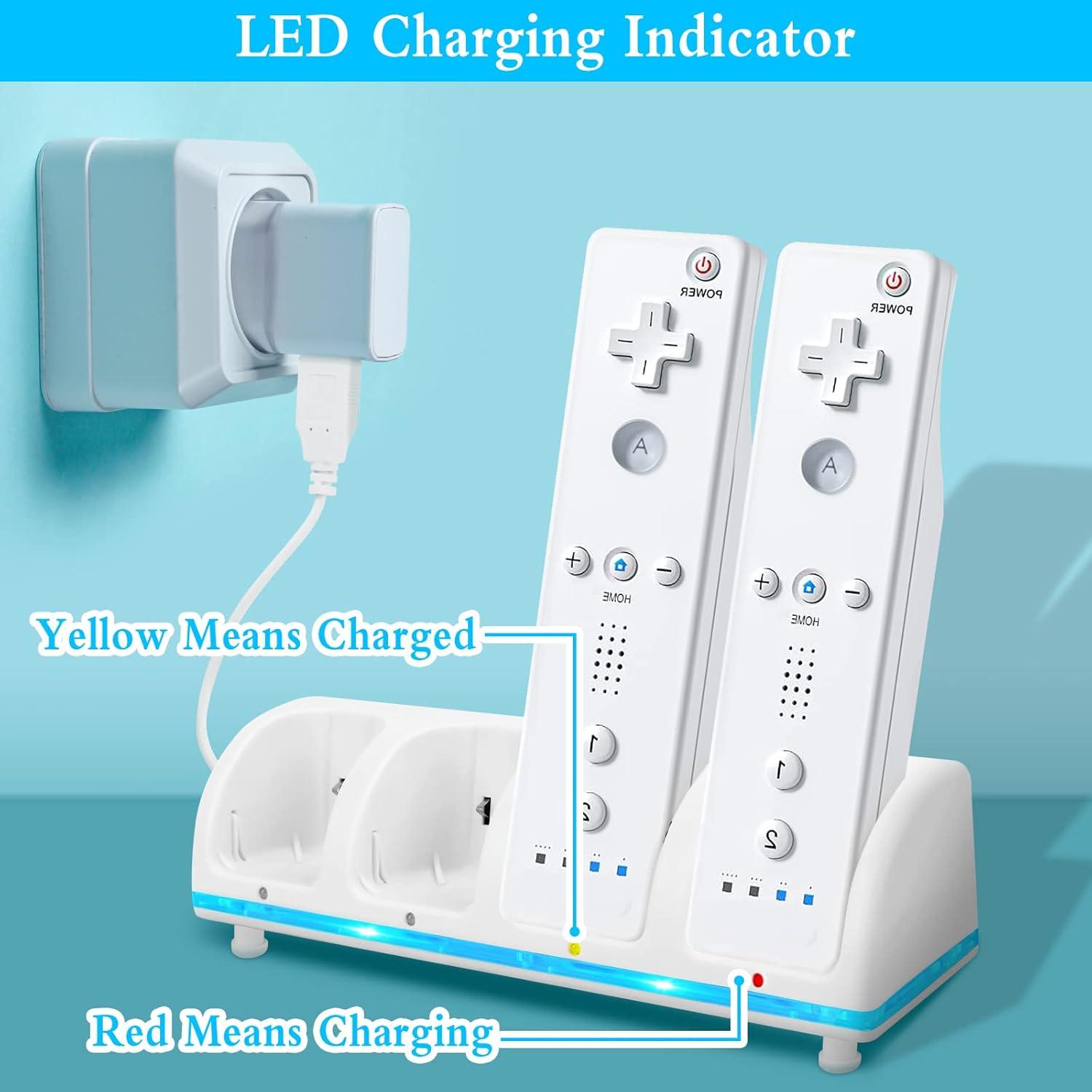 Estación de Carga Kulannder 4 Puertos para Controlador Wii