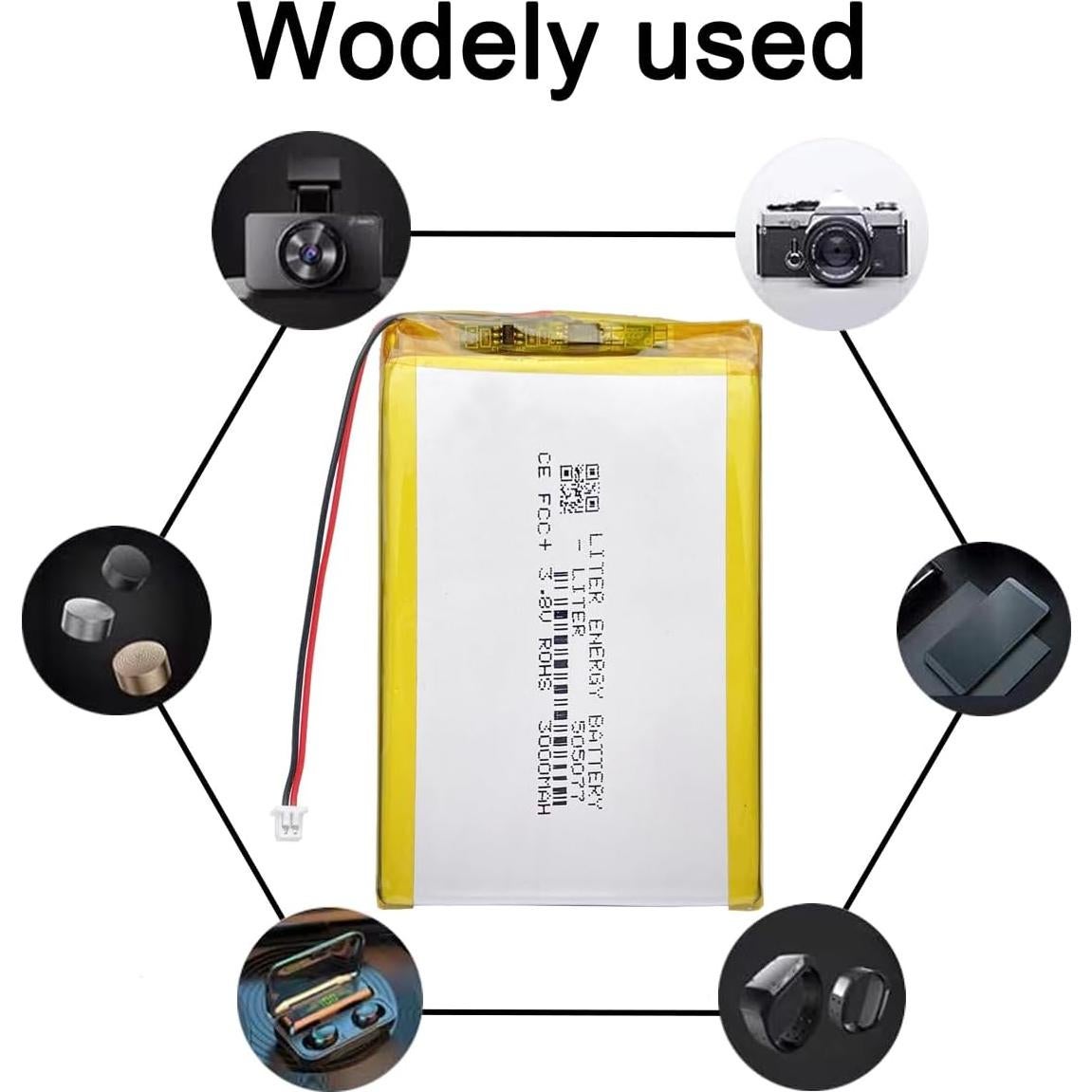 Batería de polímero de litio 3.8V 3000mAh ANBERNIC RG350