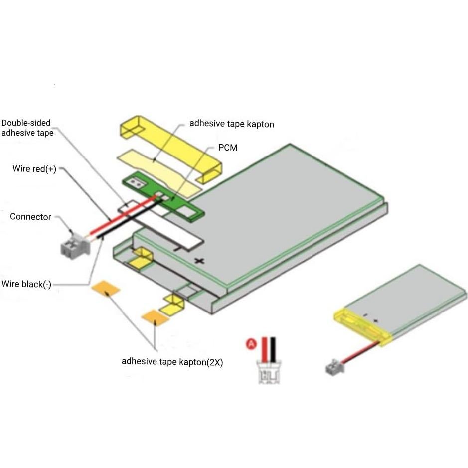 Batería de Litio-Ion OCTelect 3.7V 3000mAh 11.1Wh PL595473
