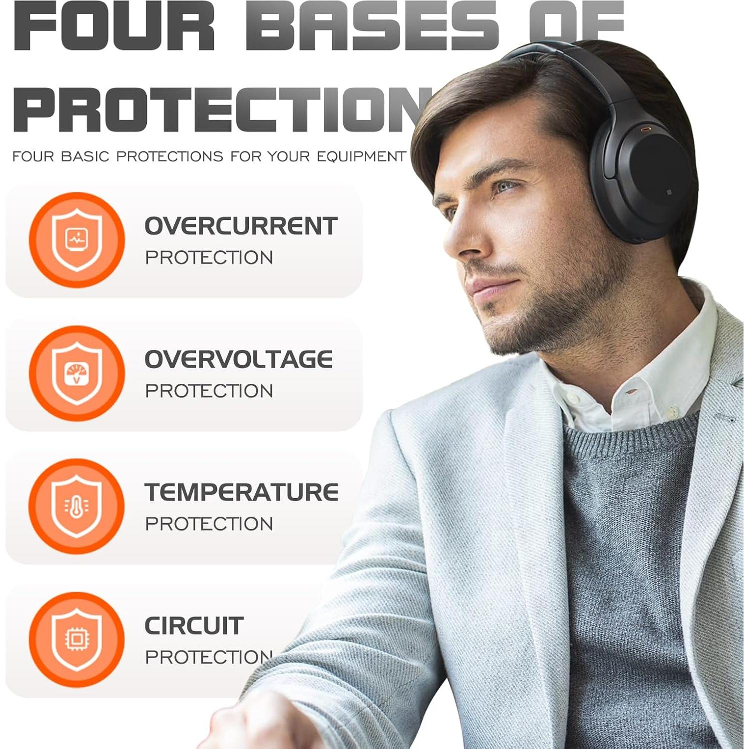 Batería Reemplazo 3.7V 2100mAh para Auriculares Sony WH-1000XM3/WH-1000XM4