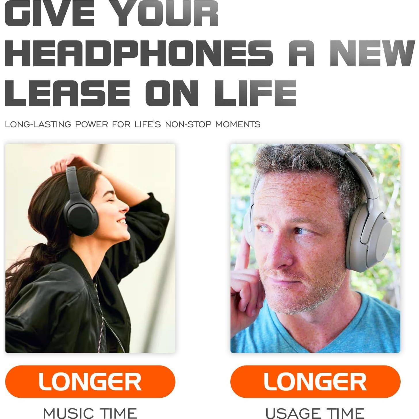 Batería Reemplazo 3.7V 2100mAh para Auriculares Sony WH-1000XM3/WH-1000XM4