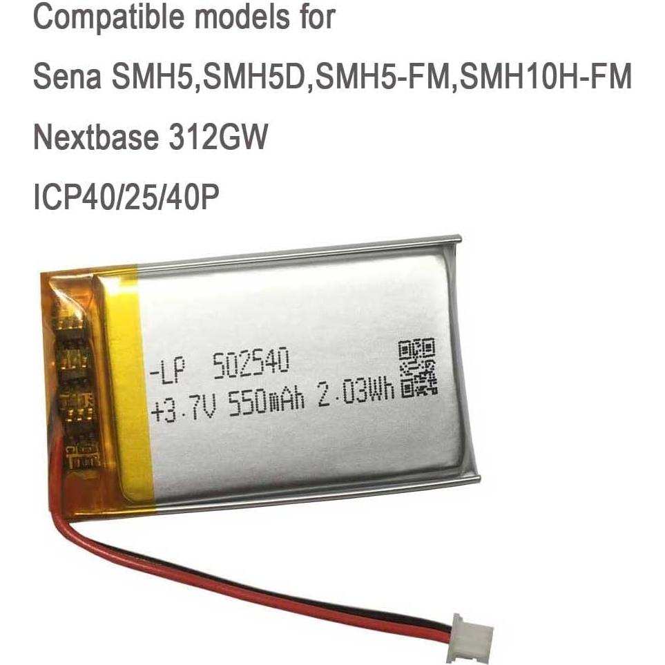 Batería recargable AOLIKES ICP50 550mAh para auriculares Bluetooth