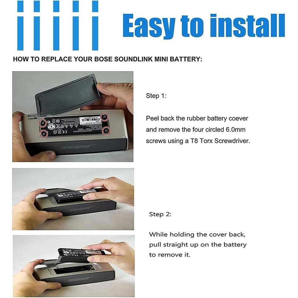 Batería de Reemplazo para Altavoz Bose SoundLink Mini I 2900mAh
