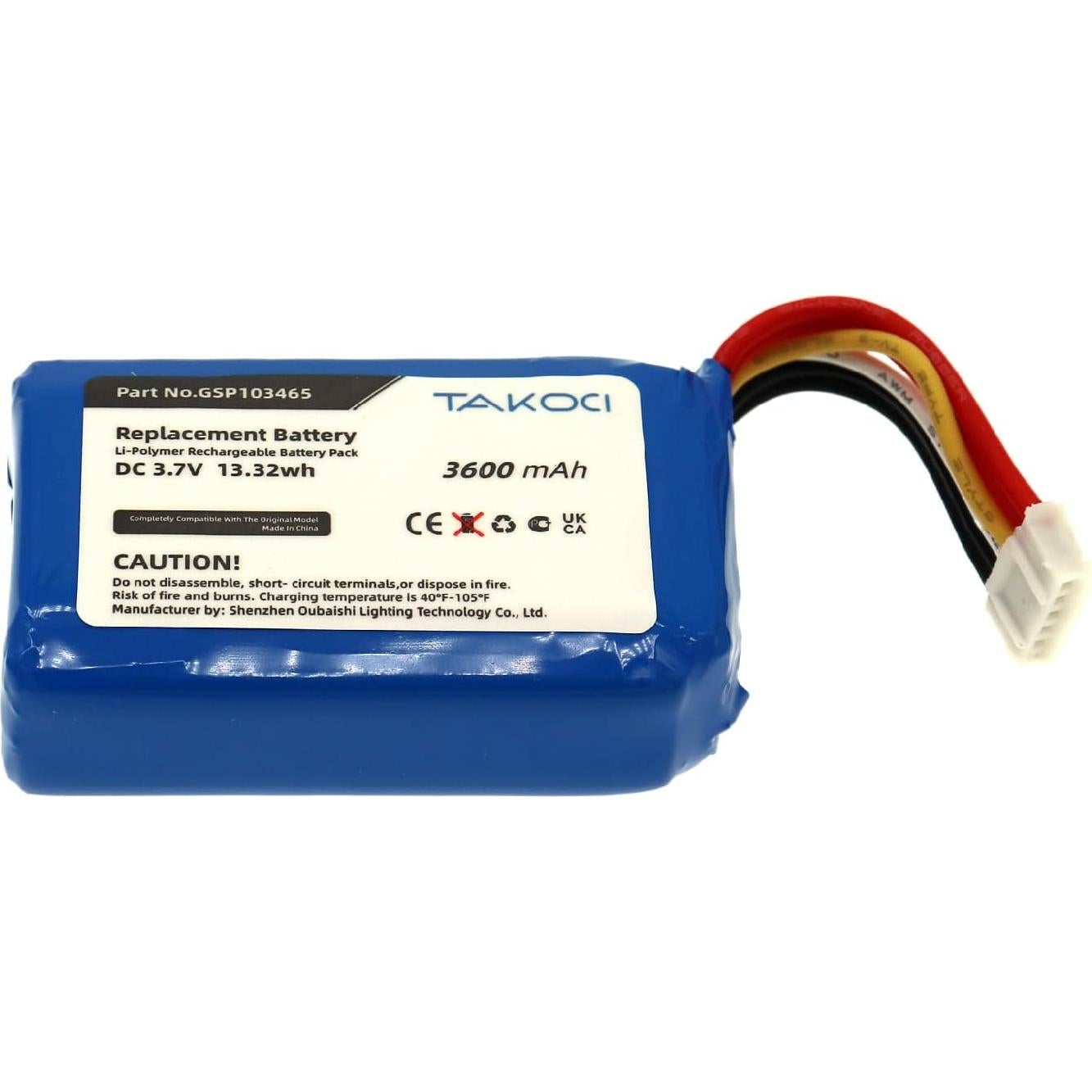 Batería de Reemplazo GSP103465 para JBL Link 10 3600mAh