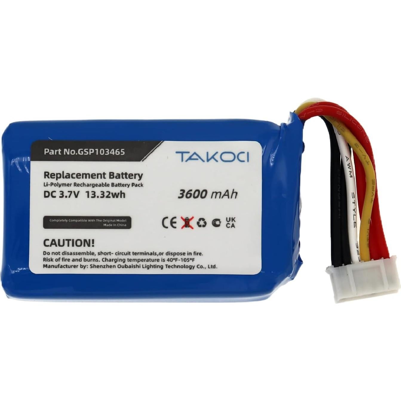 Batería de Reemplazo GSP103465 para JBL Link 10 3600mAh