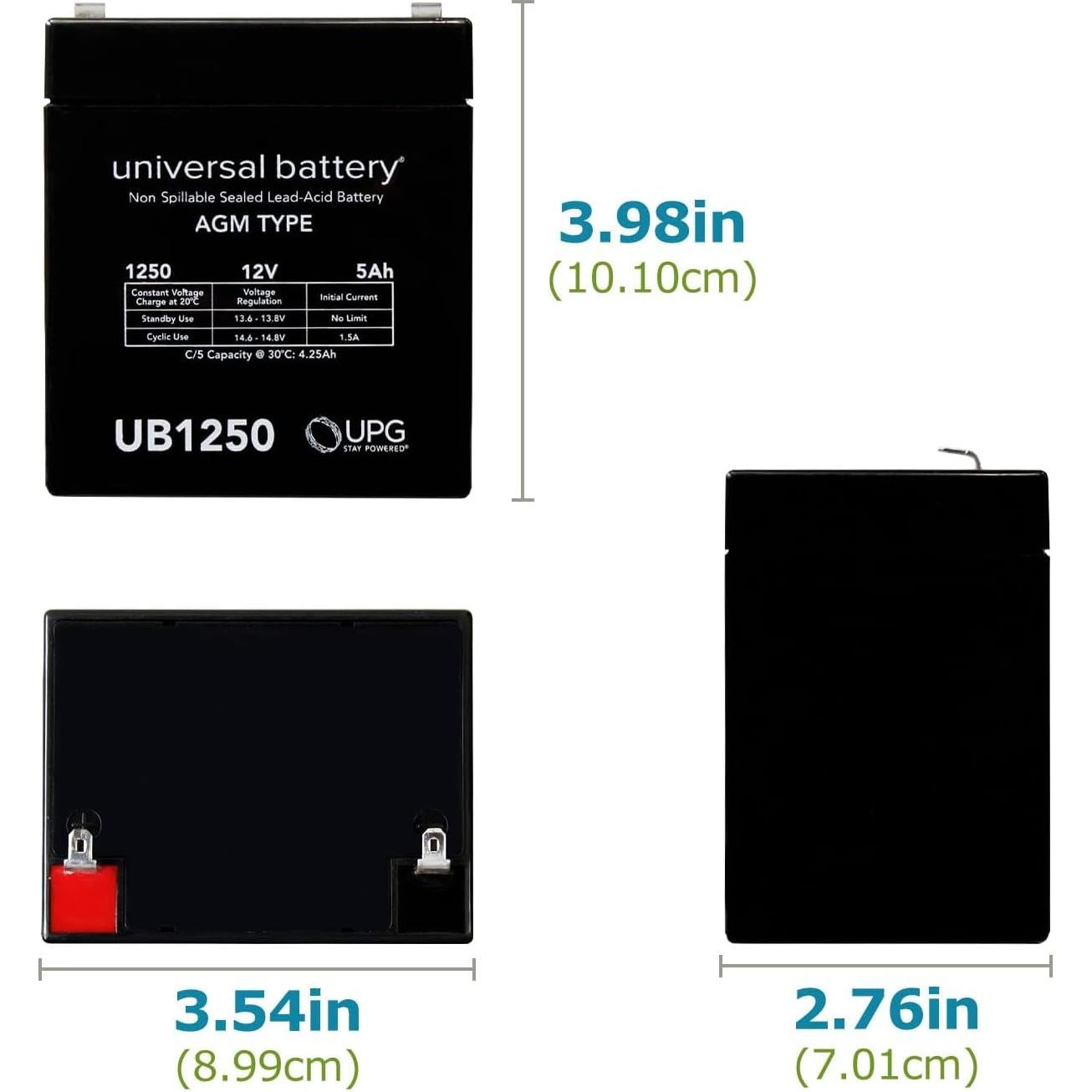 Batería SLA 12V 5Ah UPG para Ion Audio Job Rocker