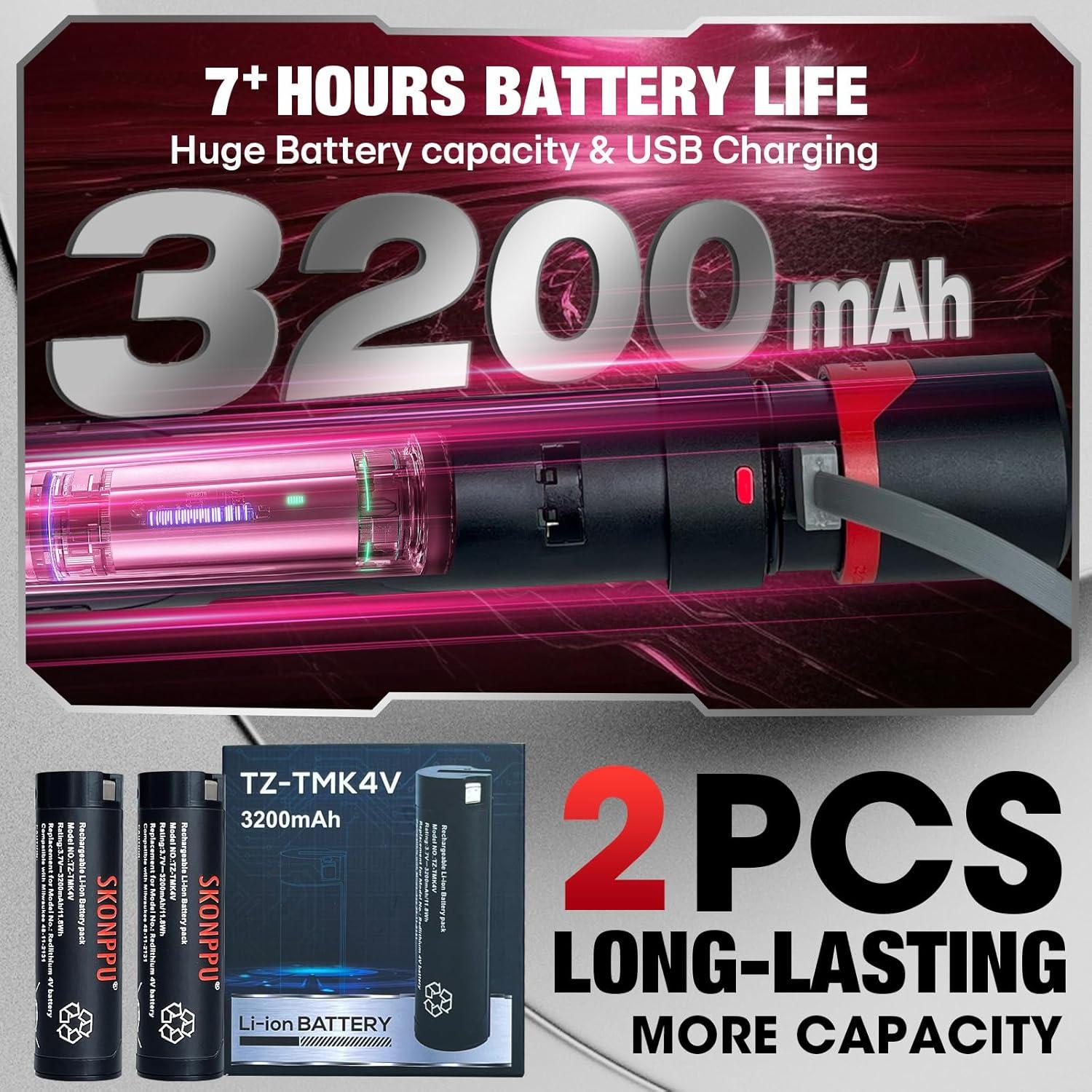 Paquete de 2 Baterías RedLithium 4V SKONPPU para Milwaukee