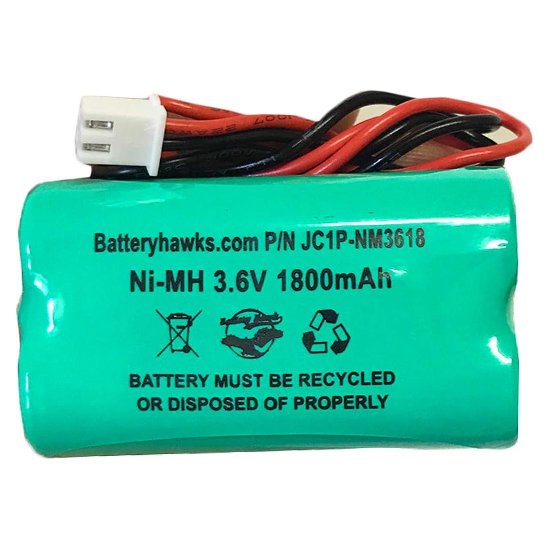 Batería Recargable Ni-MH 3.6V 1800mAh para Luz de Emergencia