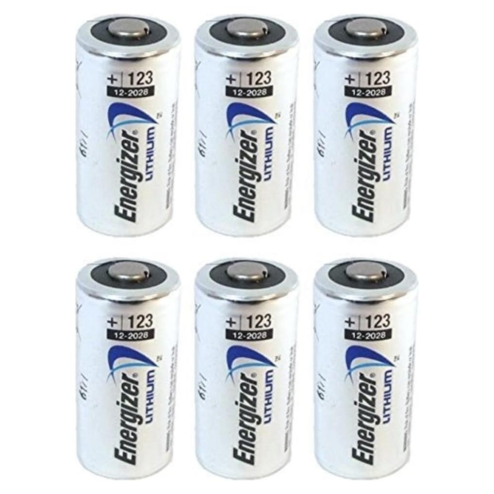 Baterías de Litio Energizer 123 - Paquete de 6 Unidades