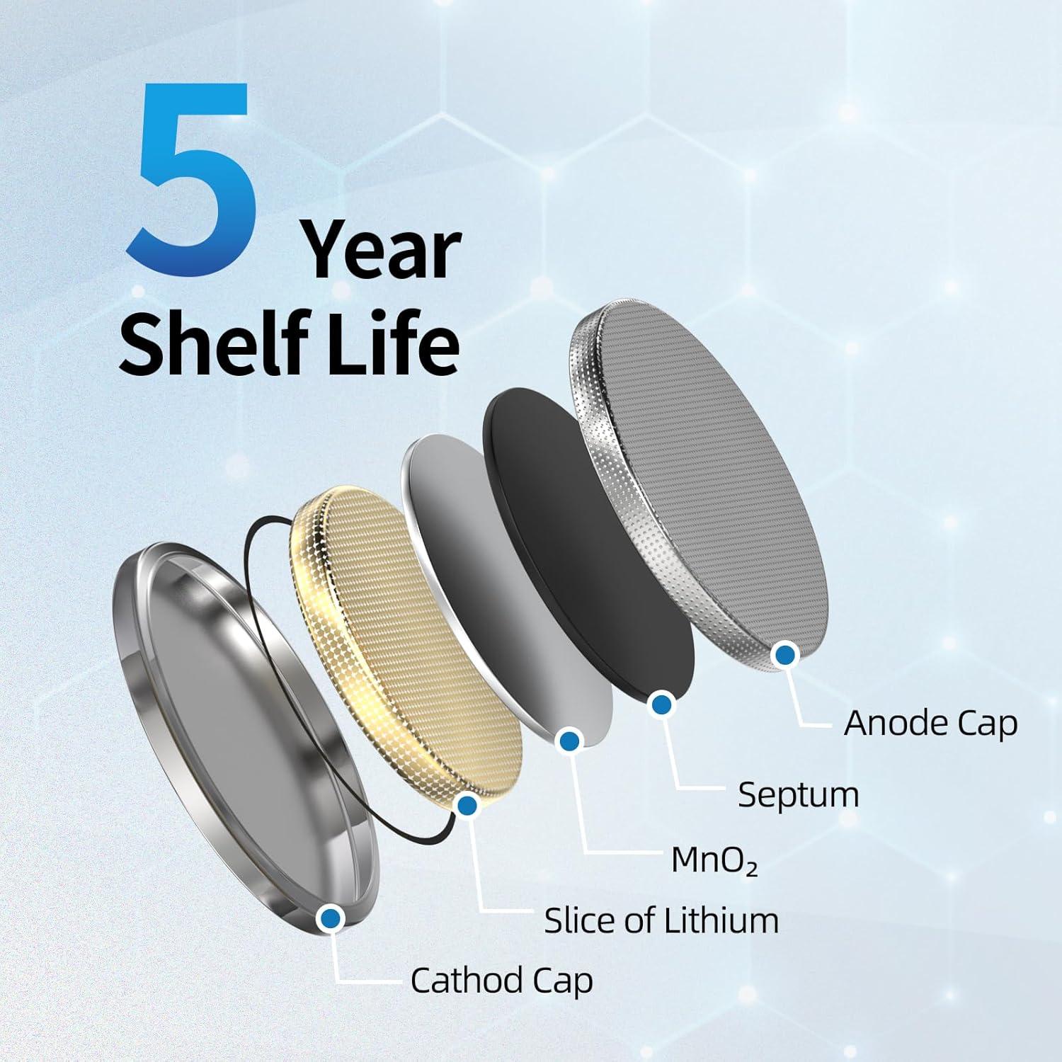 Batería de Litio CR1216 3V Fuspower - Paquete de 1