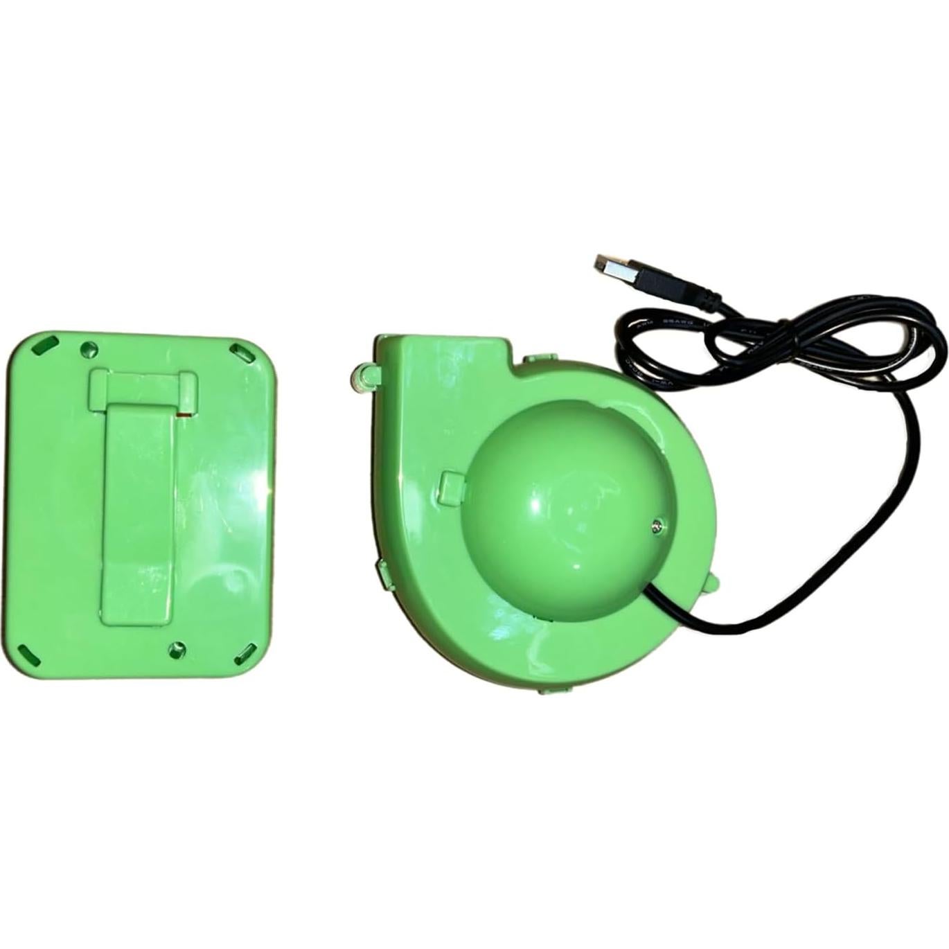 Ventilador Soplador Inflable Fenji Verde para Disfraz de Dinosaurio