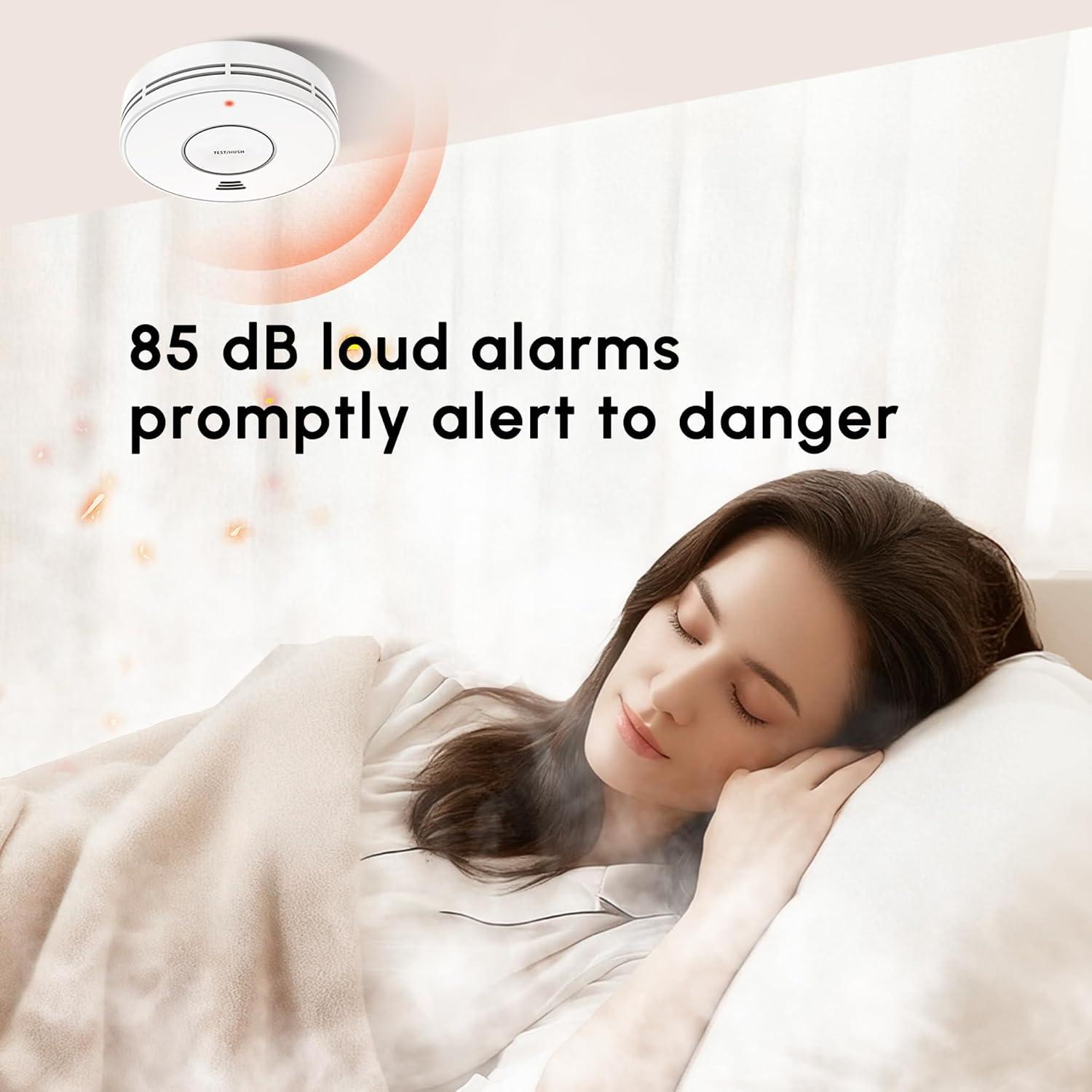 Detector de Humo y Monóxido de Carbono KARUOTOP 10 Años