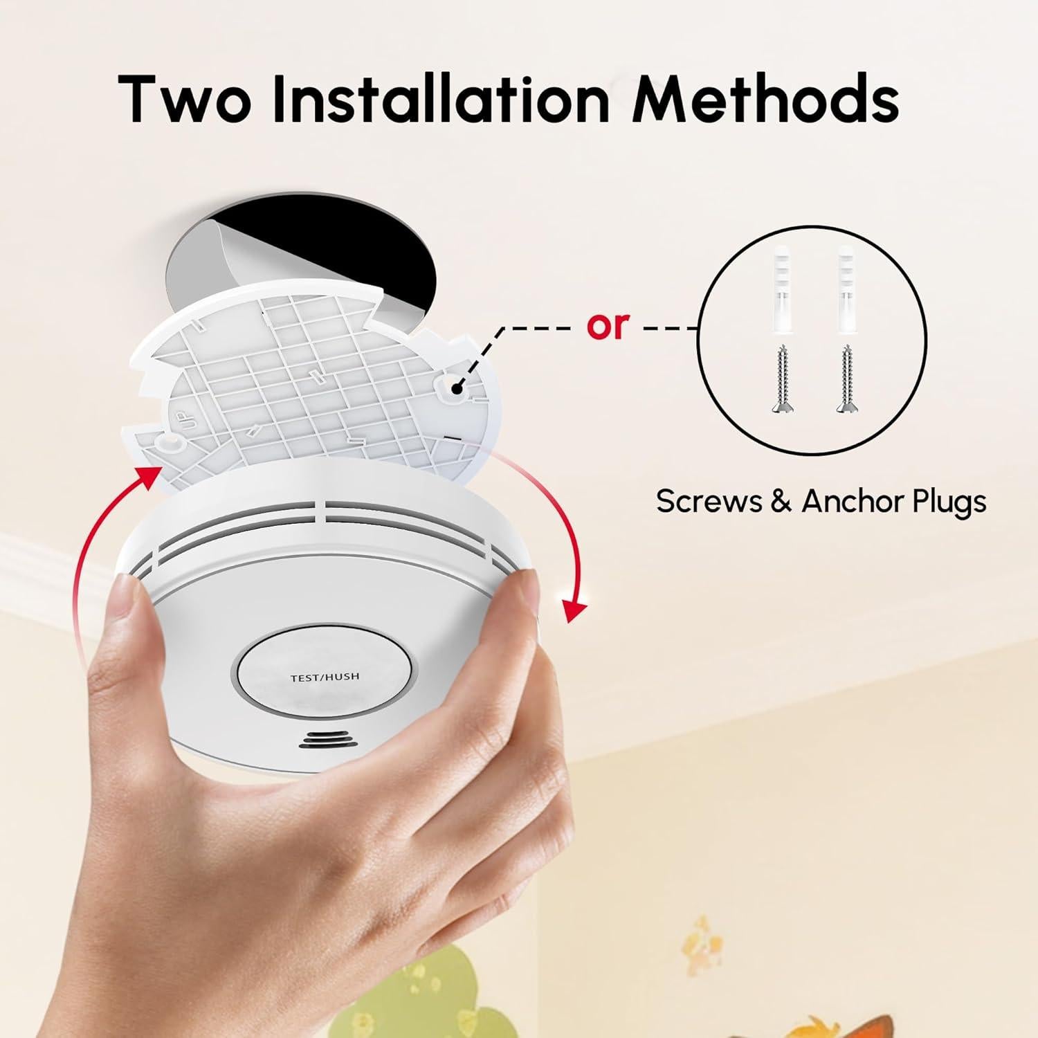Detector de Humo y Monóxido de Carbono KARUOTOP 10 Años