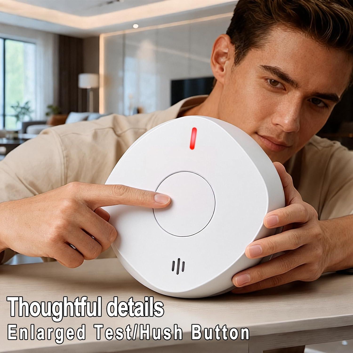 Detector de Humo y Monóxido de Carbono Siterwell GS888A 4 Paquete