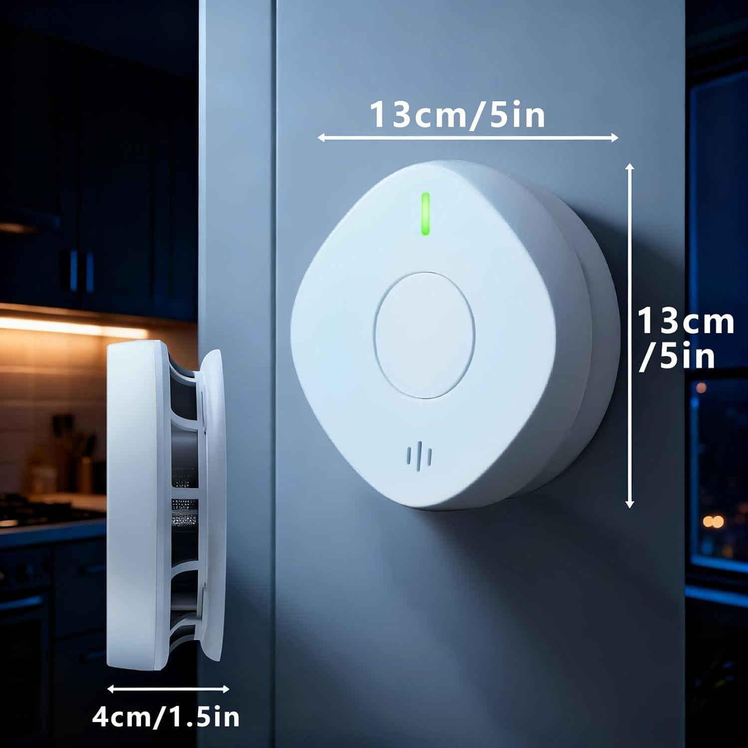 Detector de Humo y Monóxido de Carbono Siterwell GS888A 4 Paquete