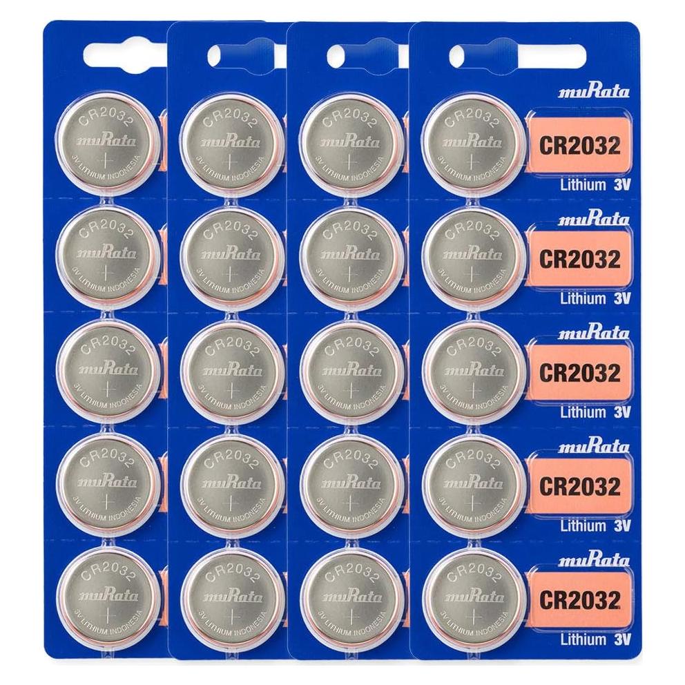 Baterías de Litio Murata CR2032 3V - 20 Unidades 220mAh