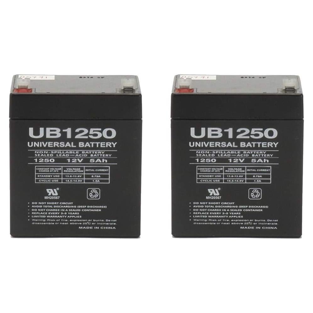 Batería de Seguridad UPG 12V 5Ah Sellada - Paquete de 2