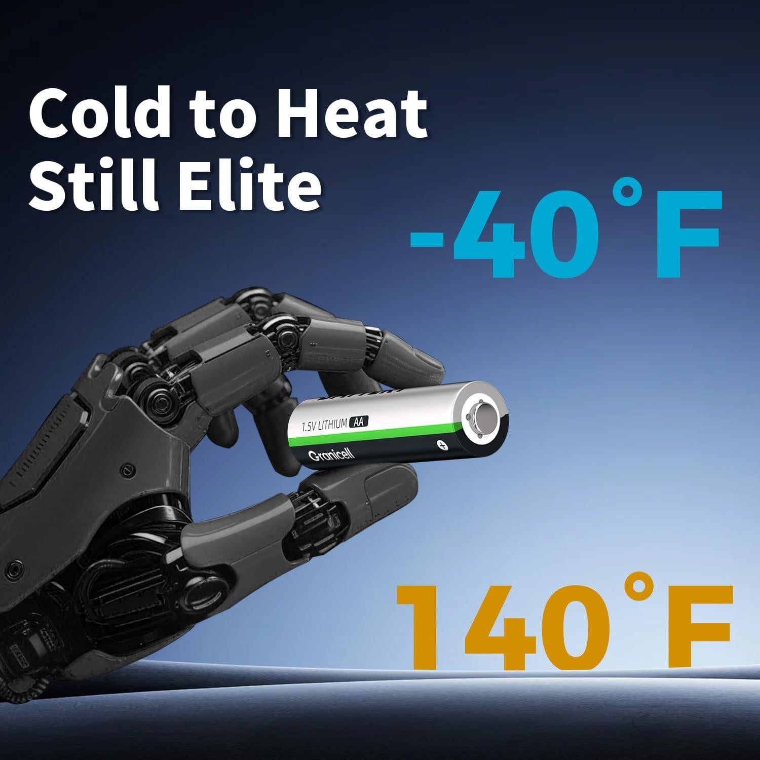 Paquete de 16 Baterías de Litio AA ZHUHAI TOP 1.5V 10 Años