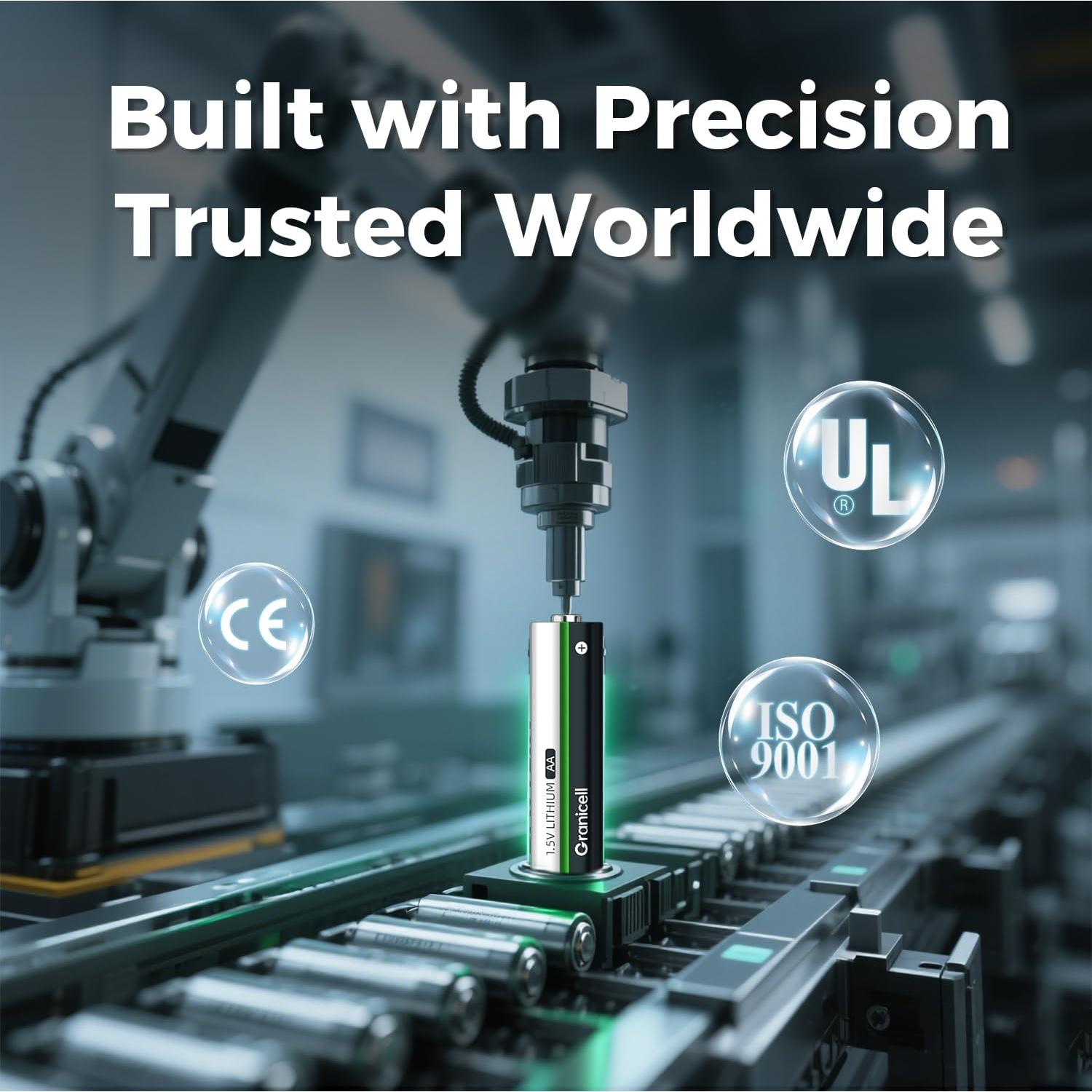 Paquete de 16 Baterías de Litio AA ZHUHAI TOP 1.5V 10 Años