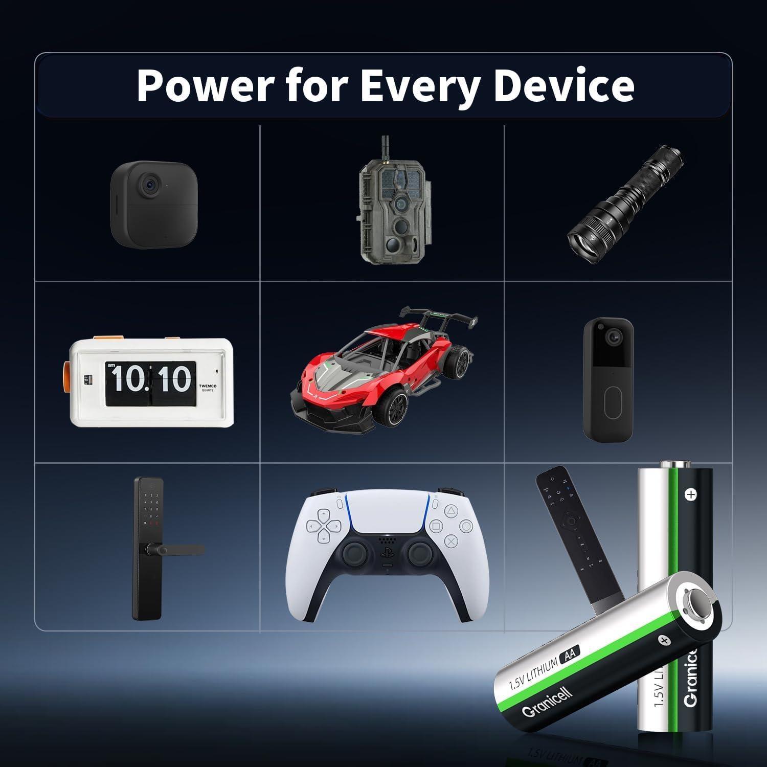 Paquete de 16 Baterías de Litio AA ZHUHAI TOP 1.5V 10 Años